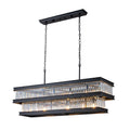 Double Take 6 Light 2-Tier Linear - Heritage Black