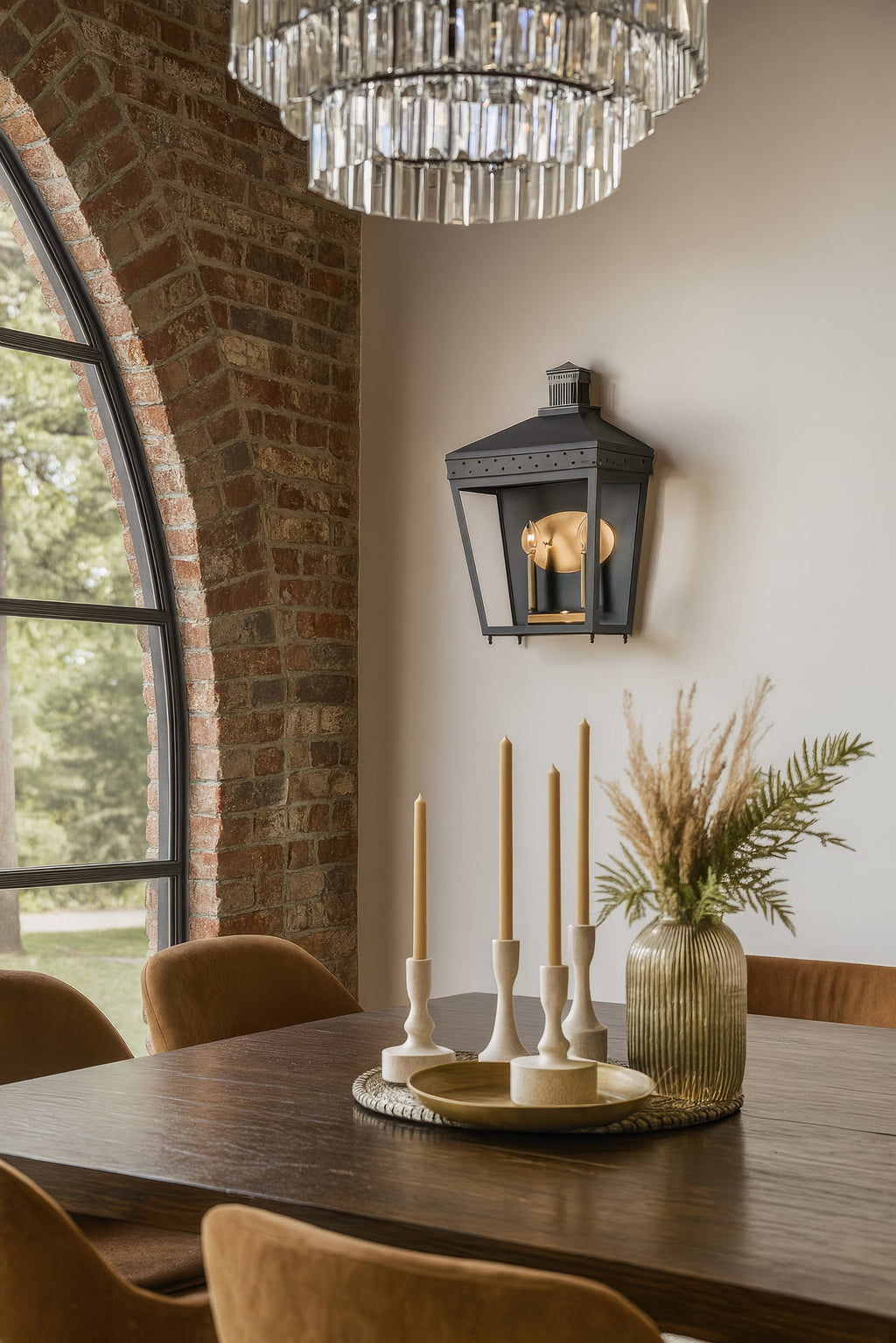 Midnight Manor 2 Light Sconce - Blackened Zinc/Antique Bronze