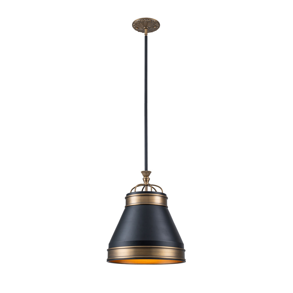 Savarin 1 Light Small Pendant - Heritage Black/Heritage Bronze
