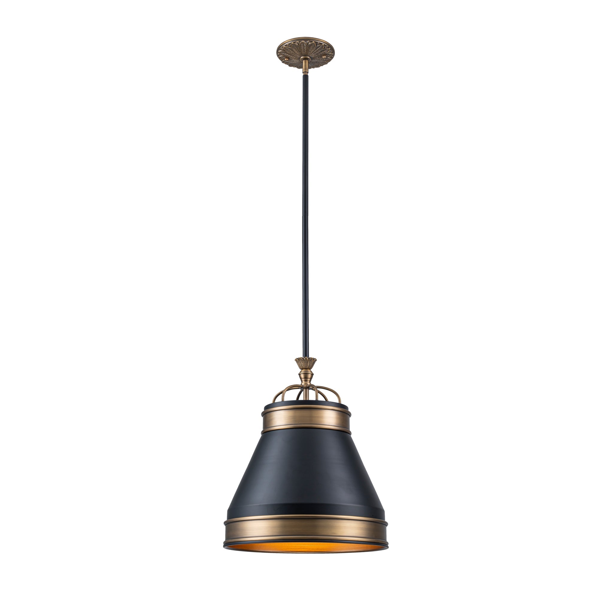 Savarin 1 Light Small Pendant - Heritage Black/Heritage Bronze