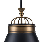 Savarin 1 Light Small Pendant - Heritage Black/Heritage Bronze