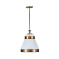 Savarin 1 Light Small Pendant - Heritage White/Heritage Bronze