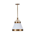 Savarin 1 Light Small Pendant - Heritage White/Heritage Bronze