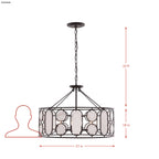 Oval Office  6 Light Pendant