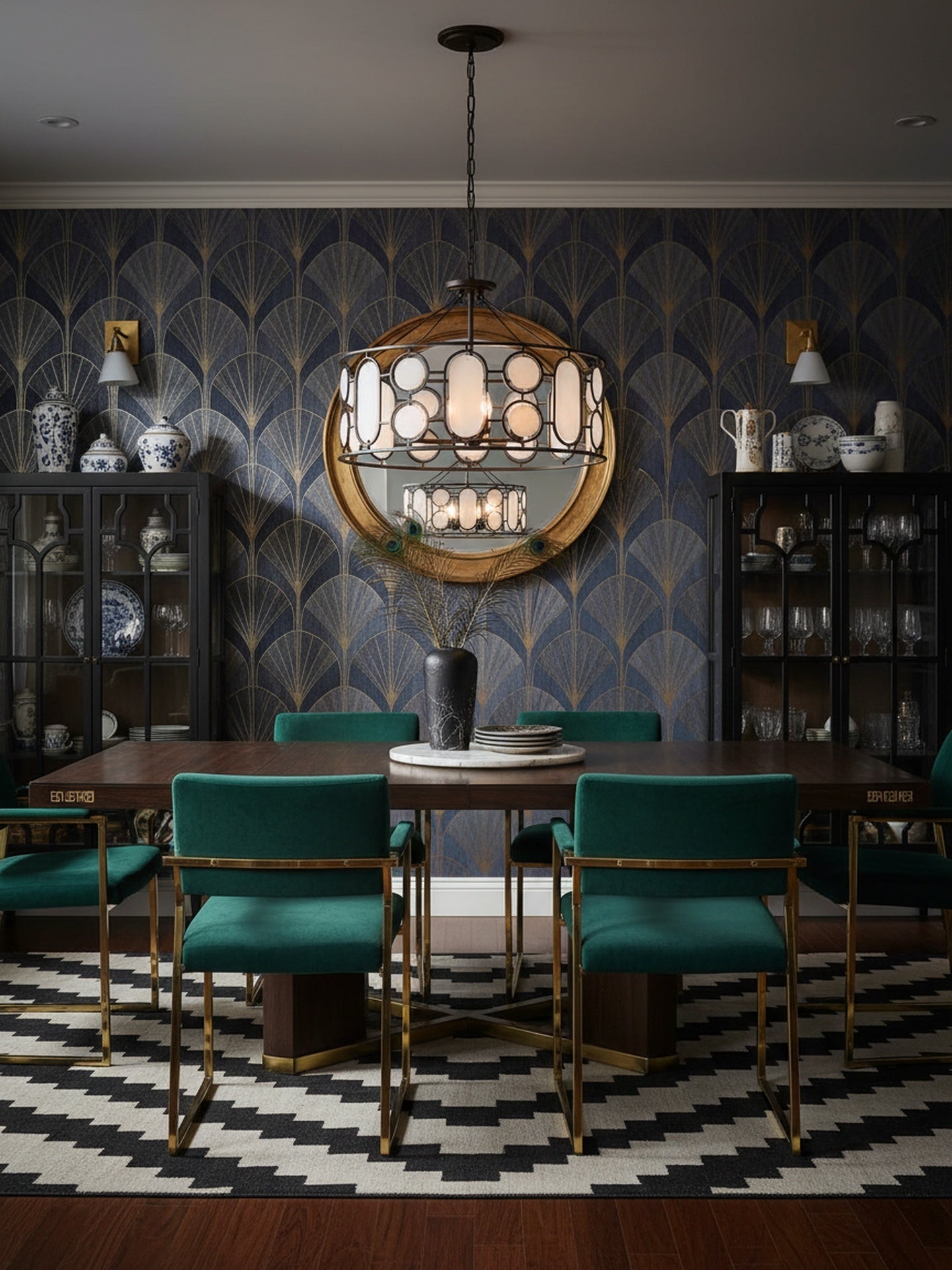 Oval Office  6 Light Pendant