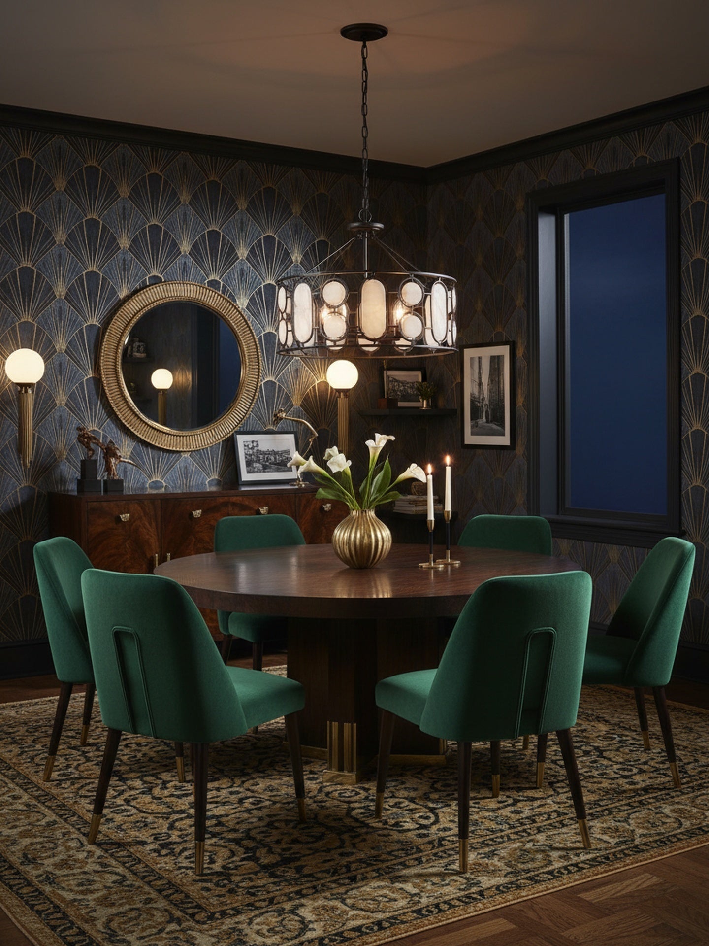 Oval Office  6 Light Pendant