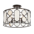 Oval Office  4 Light Semi Flush