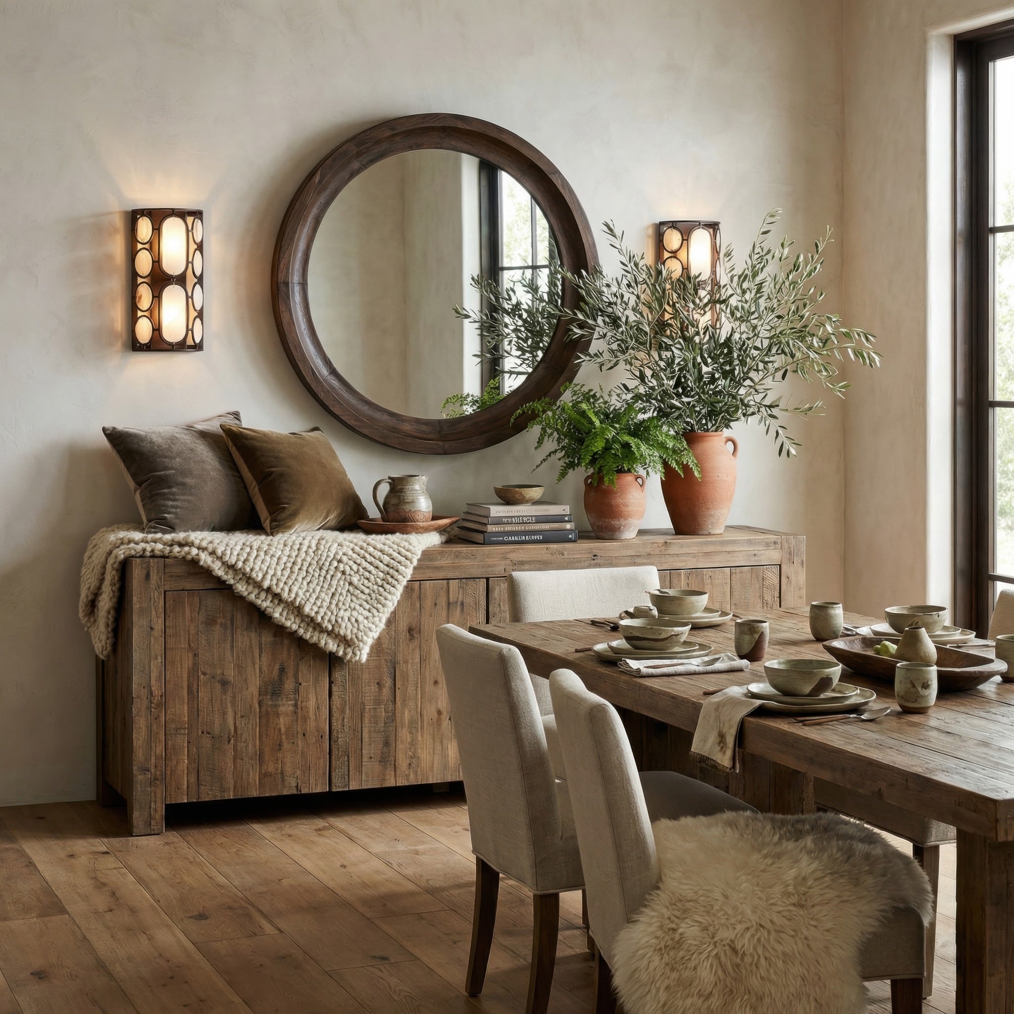 Oval Office 2 Light Sconce - Dark Bronze