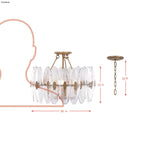 Aurora-4 Light Convertible Semi Flush