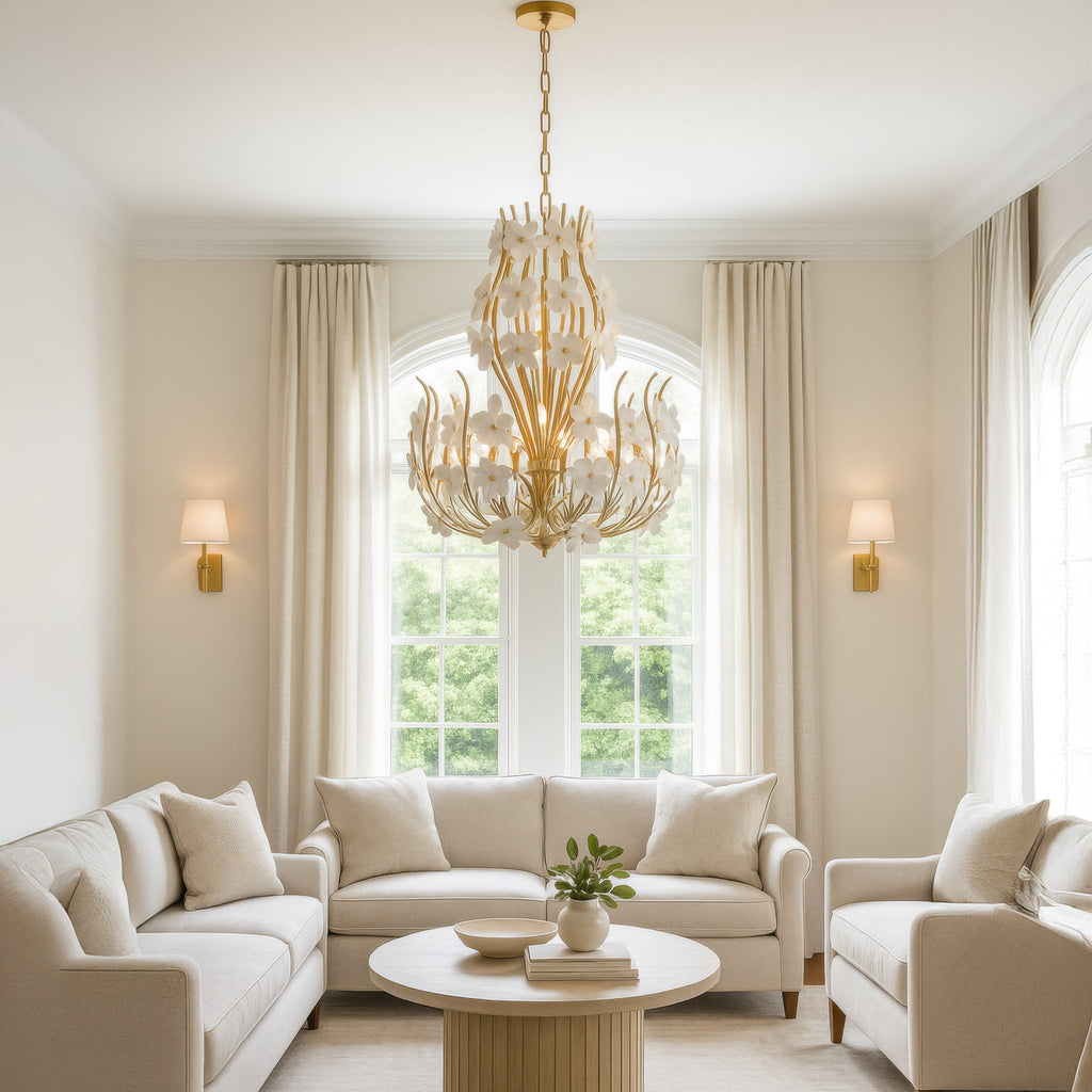 Petal Court 9 Light Pendant