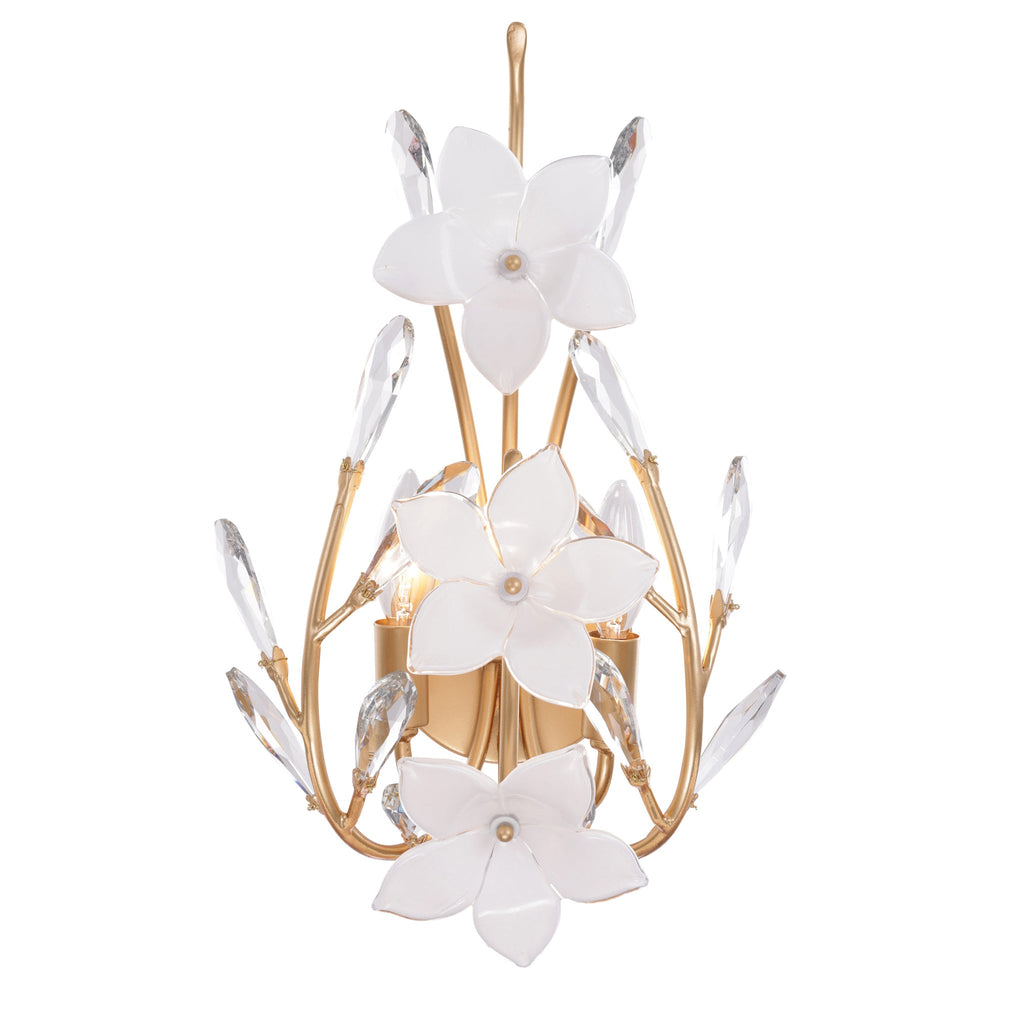 Petal Court 2 Light wall sconce