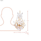 Petal Court 2 Light wall sconce