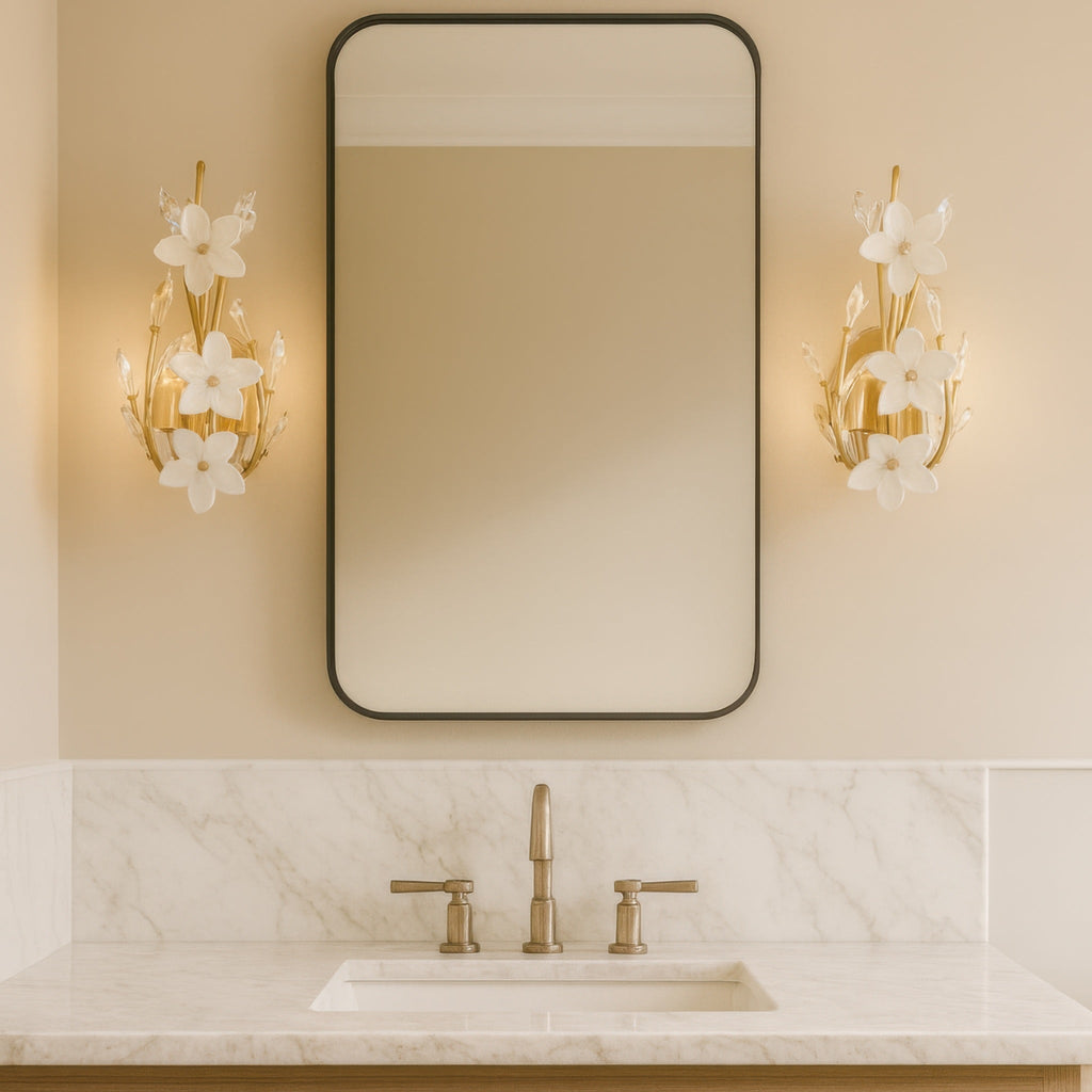 Petal Court 2 Light wall sconce