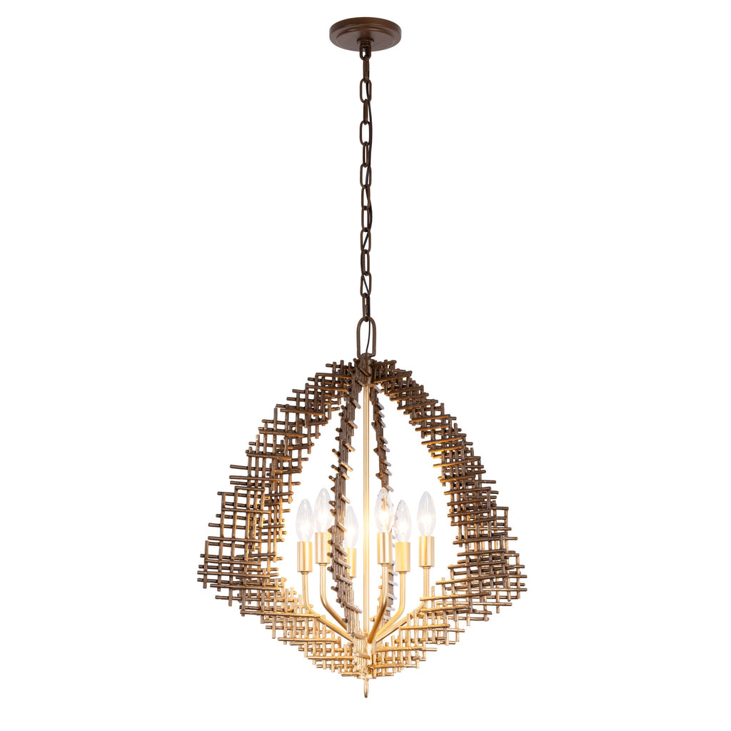 Construct 6 Light Pendant