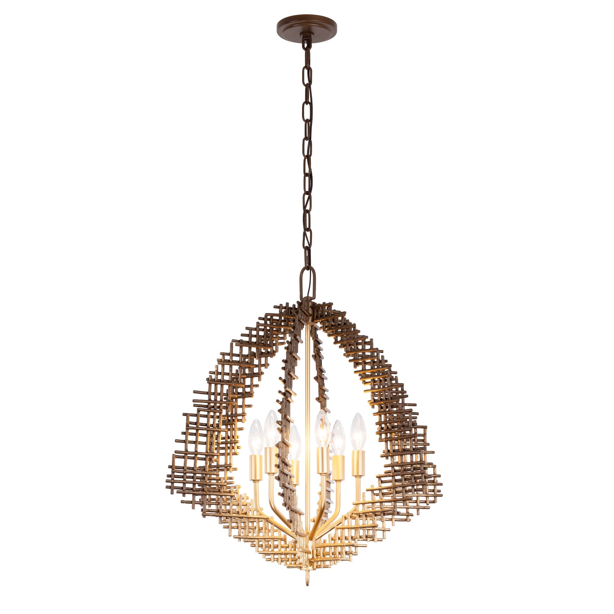 Construct 6 Light Pendant