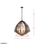 Construct 8 Light Pendant