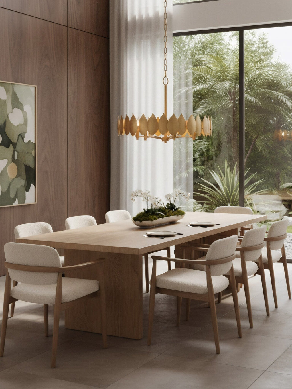 Petal Reign  5 Light Pendant