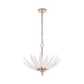 Zanara  3 Light Pendant with 3D Printed Ceramic Leaves