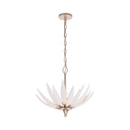 Zanara  3 Light Pendant with 3D Printed Ceramic Leaves