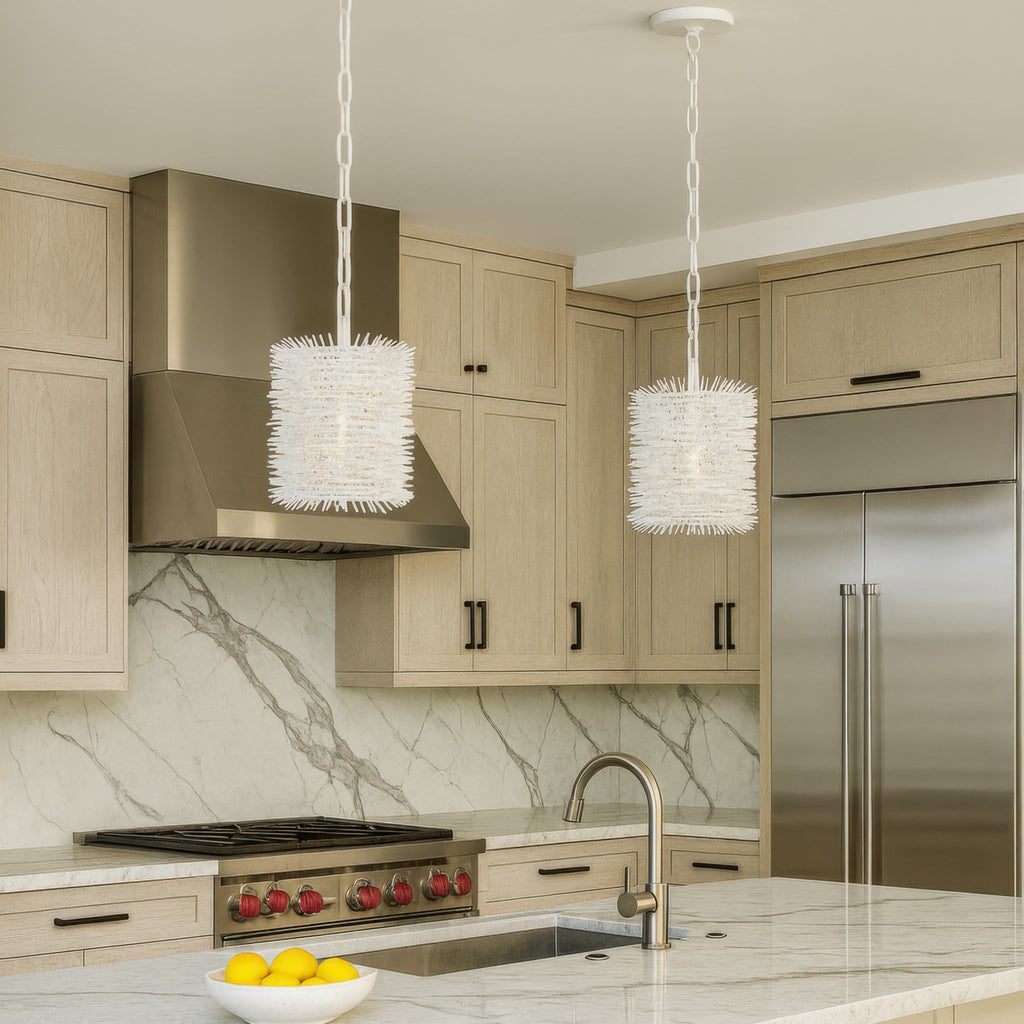 Urchin 1 Light Cylinder Mini Pendant