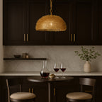 Urchin 1 Light Dome Pendant - Gold