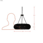 Urchin 6 Light Pendant - Black