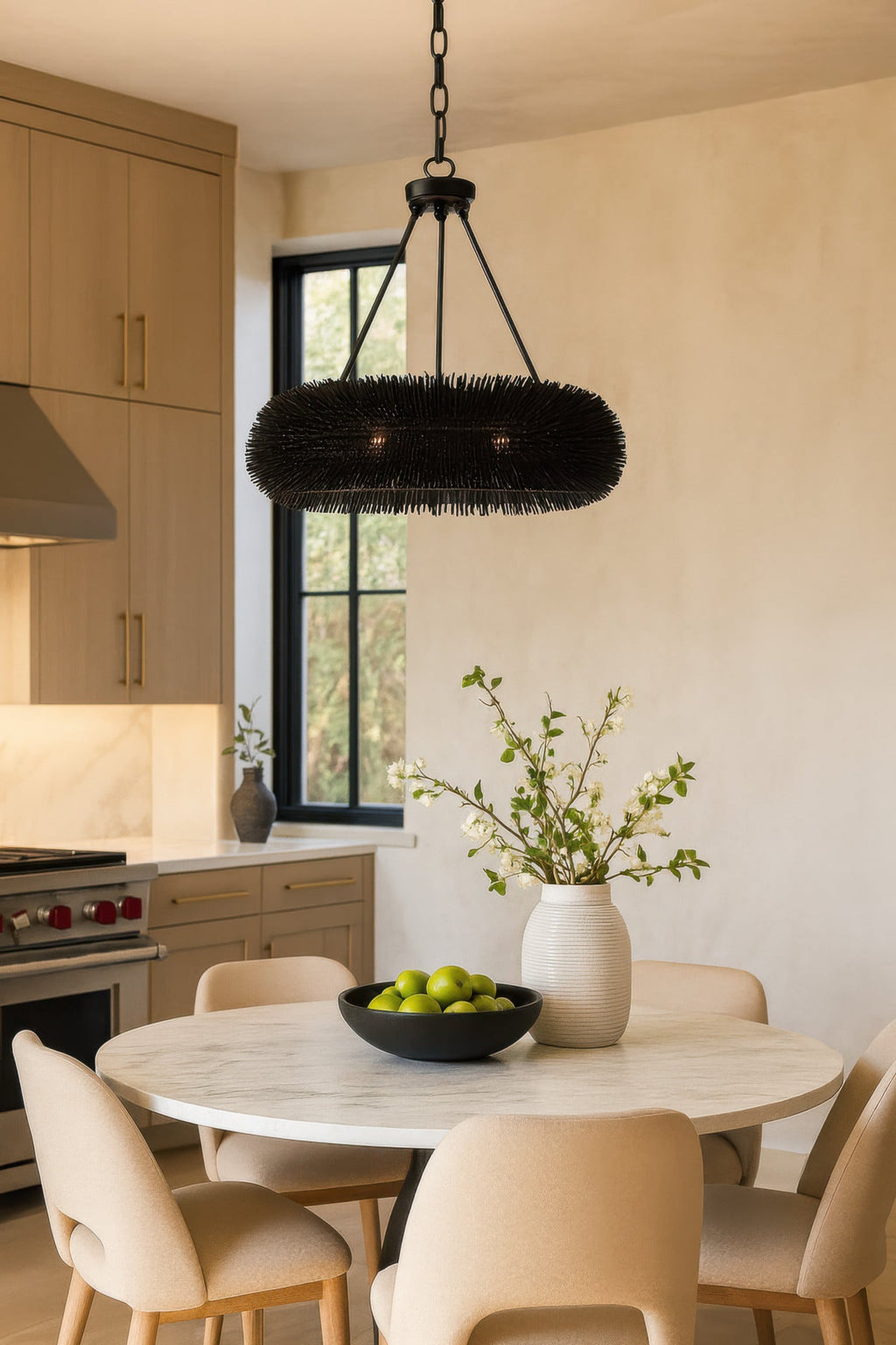 Urchin 6 Light Pendant - Black
