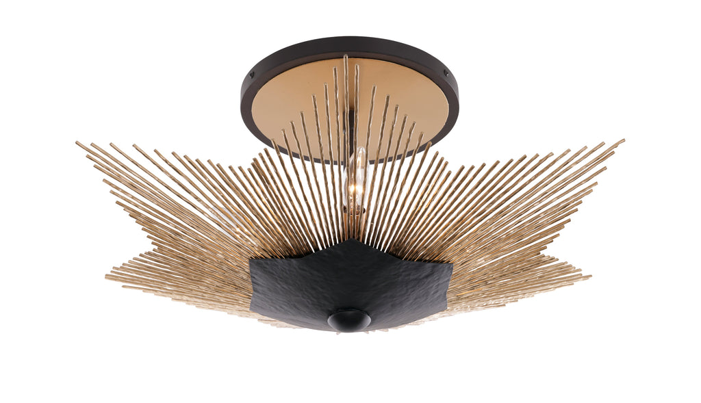 Aristocrat 3  Light Semi Flush
