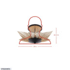 Aristocrat 3  Light Semi Flush