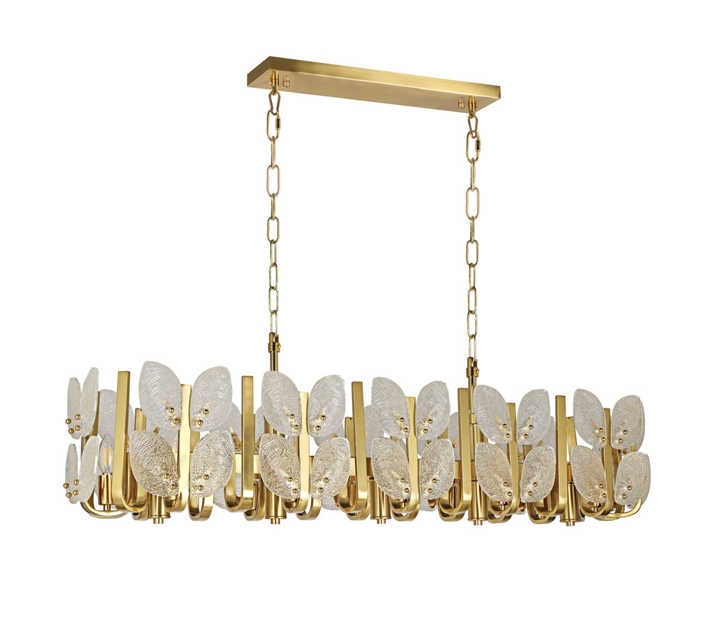 Brass Tax 12 Light Linear Chandelier