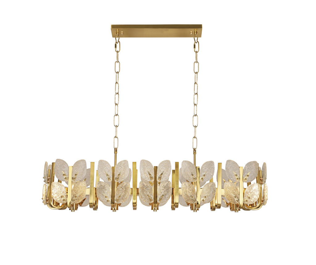 Brass Tax 12 Light Linear Chandelier