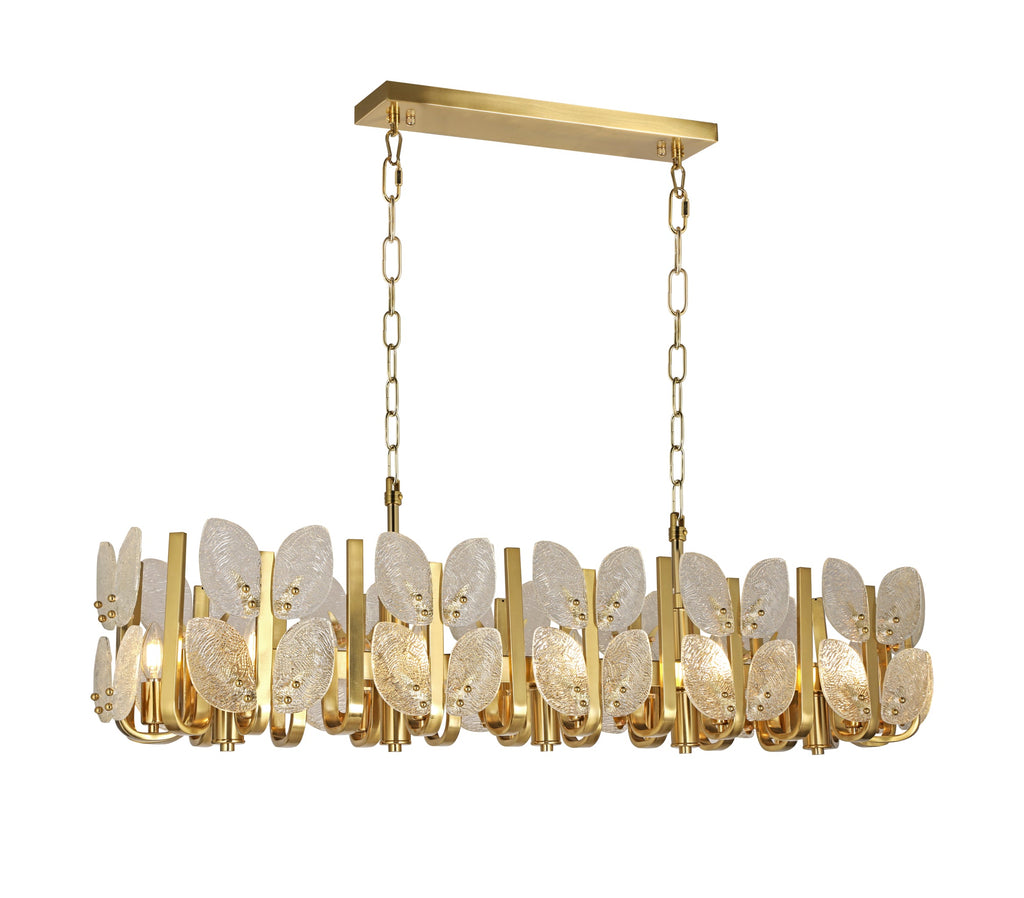 Brass Tax 12 Light Linear Chandelier