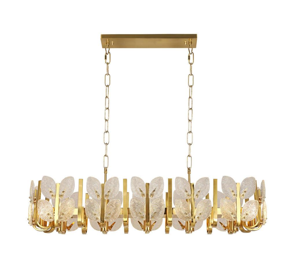 Brass Tax 12 Light Linear Chandelier