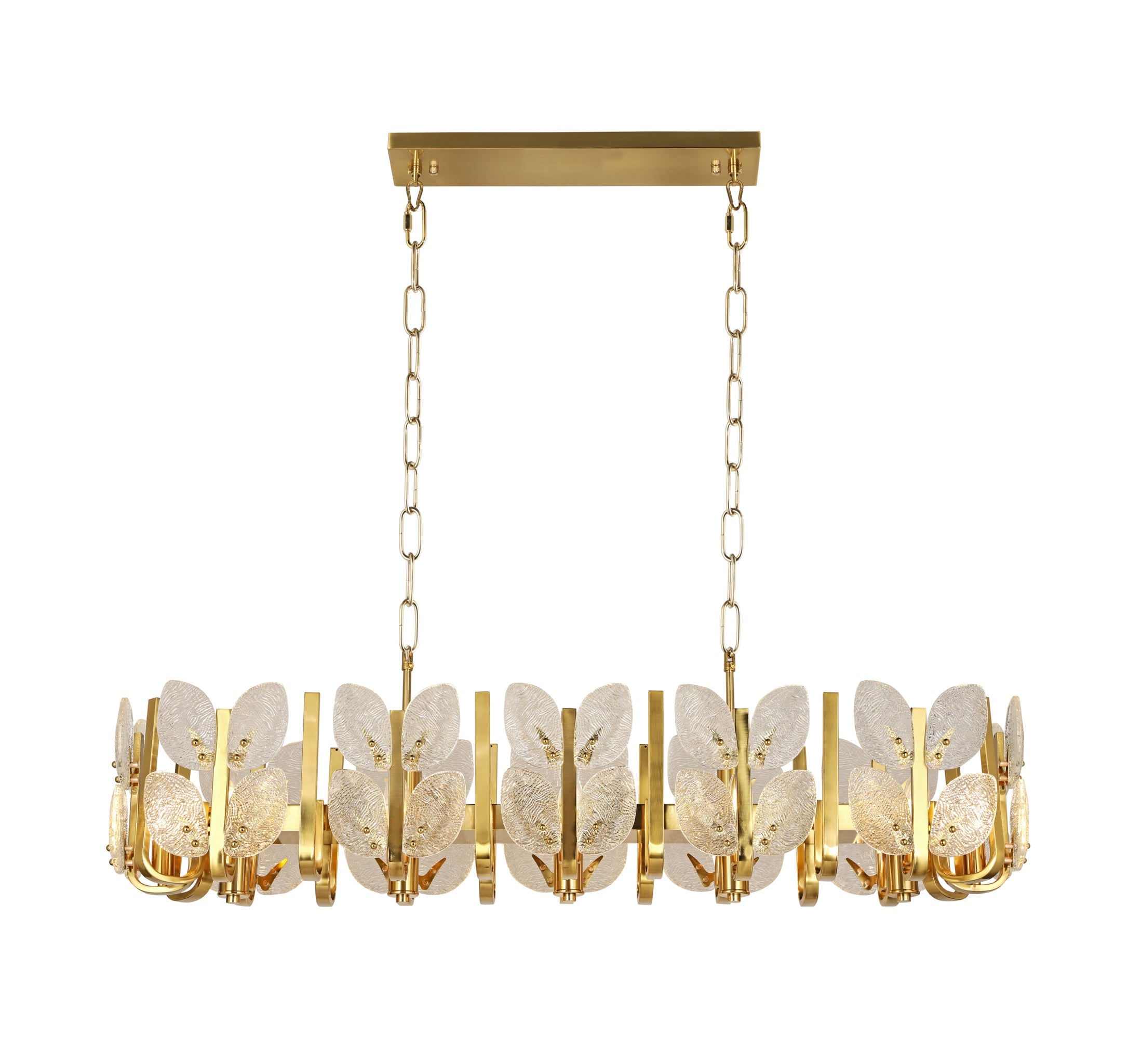 Brass Tax 12 Light Linear Chandelier