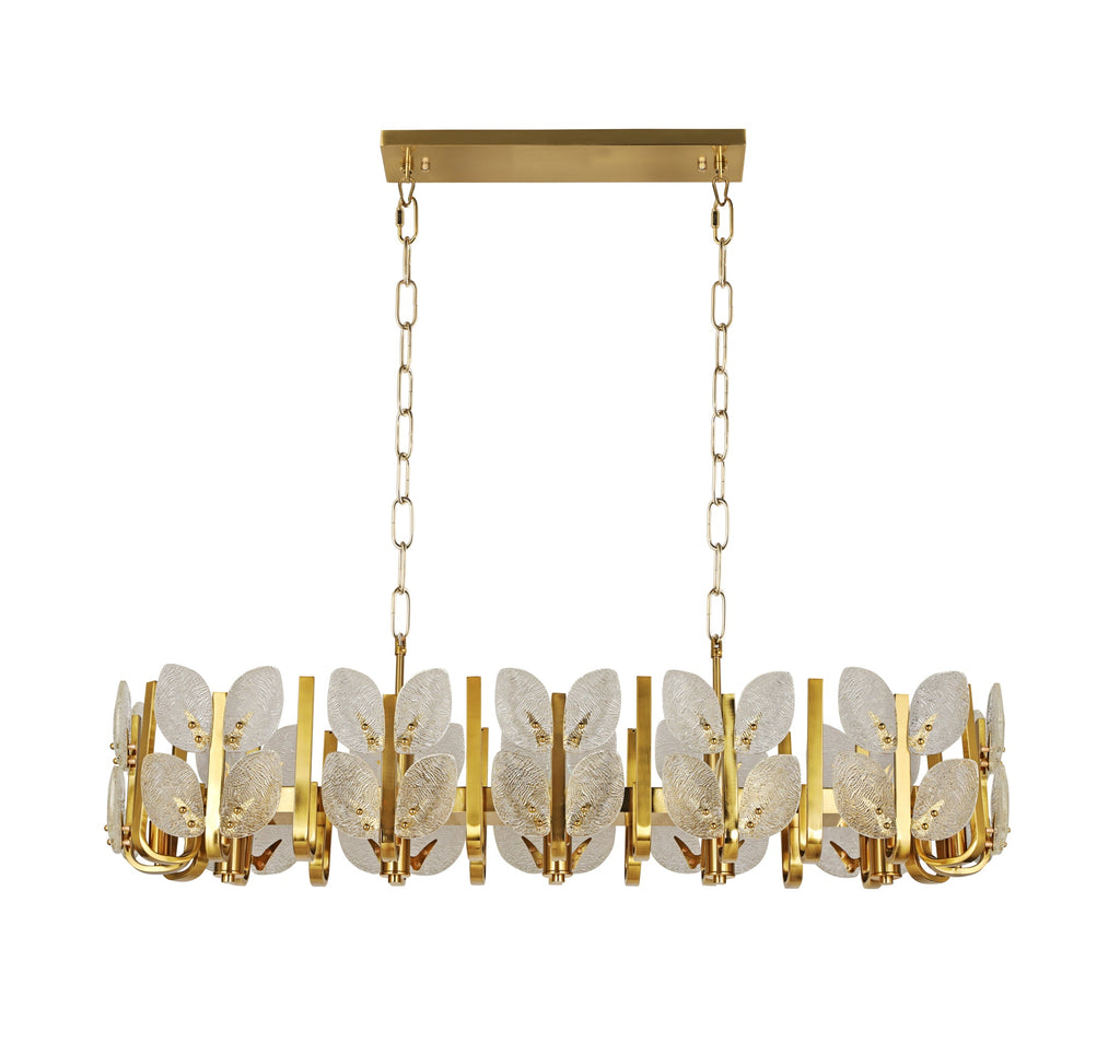 Brass Tax 12 Light Linear Chandelier