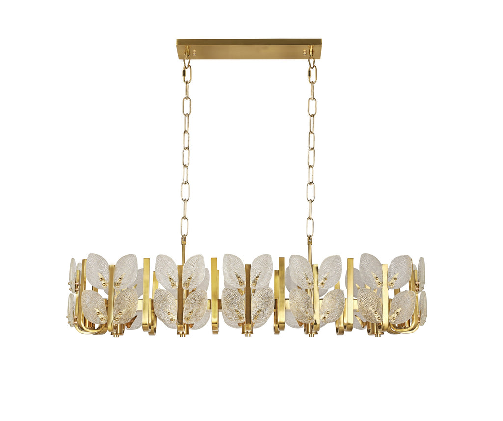 Brass Tax 12 Light Linear Chandelier