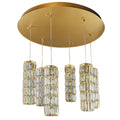 Golden Hour 6 Light Dimmable Round Cluster of Pendants