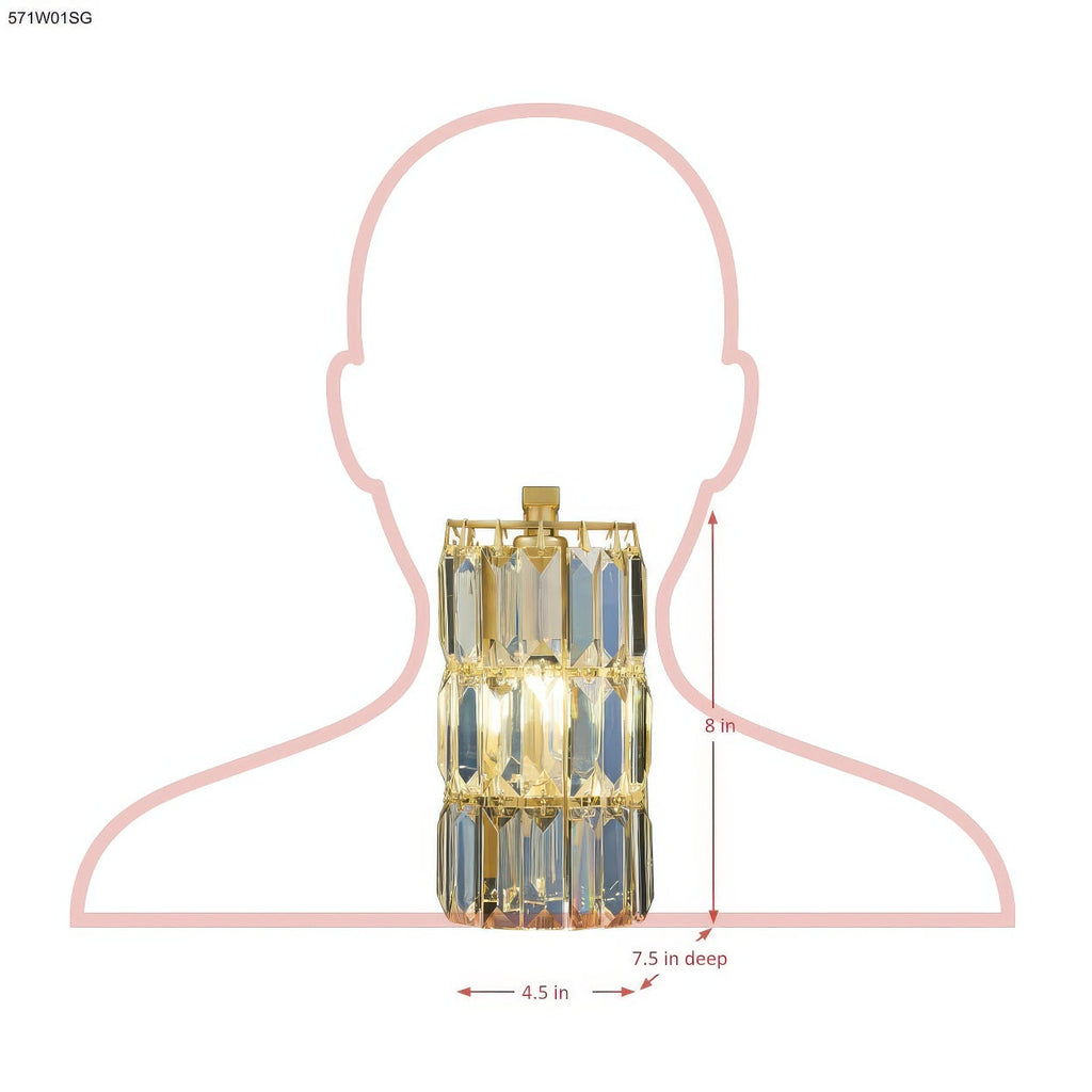 Golden Hour 1 Light Dimmable Wall Sconce