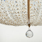Crystal Baller 12 Light Leaded Crystal Empire Pendant - Antique Bronze