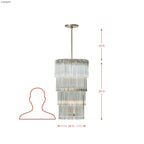 Lila 6 Light Pendant - Antique Bronze