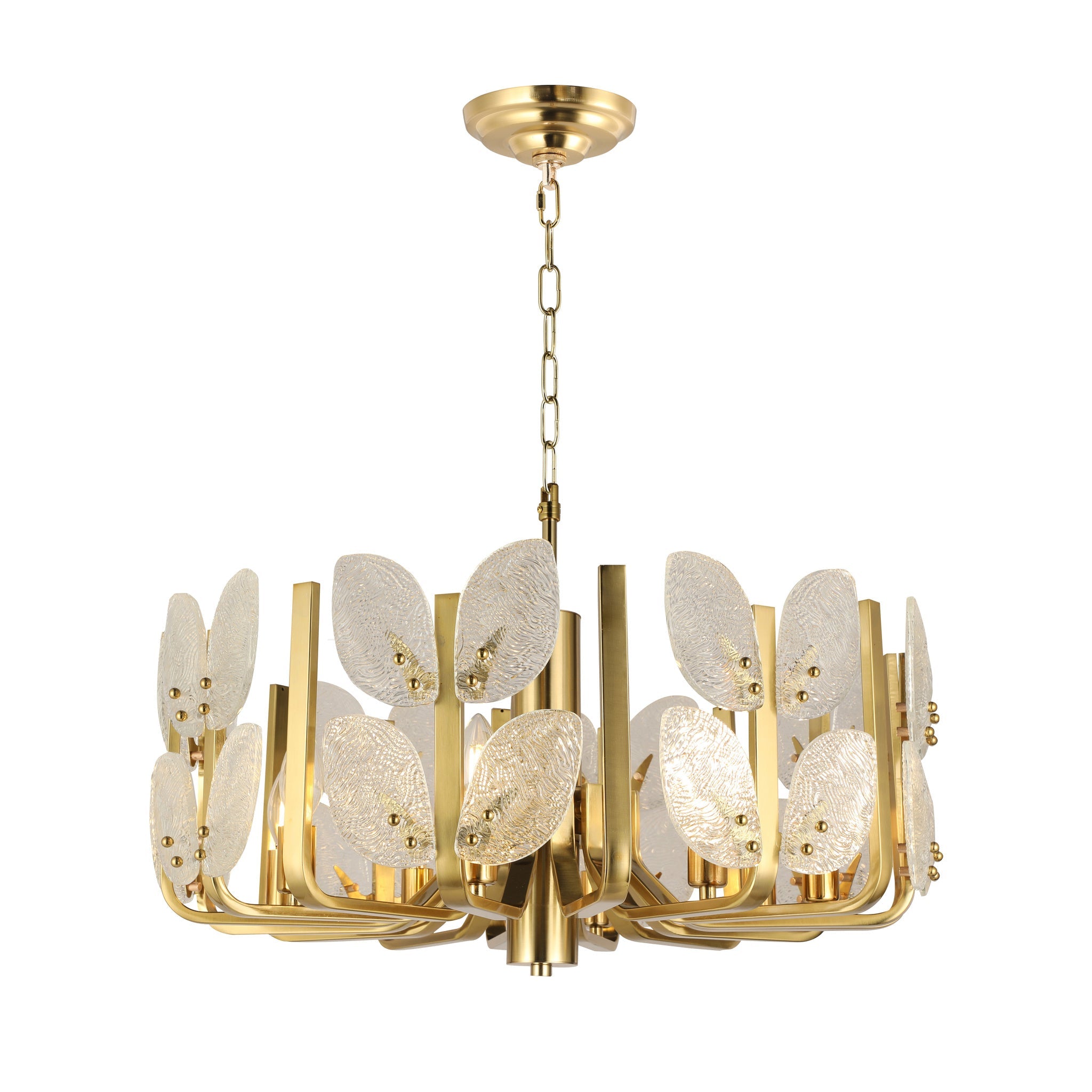 Brass Tax 8 Light Chandelier