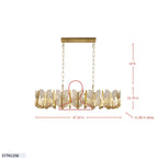 Brass Tax 12 Light Linear Chandelier