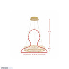 Golden Ratio 16 inch LED Crystal Pendant