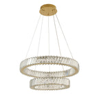 Golden Ratio 24 in Two Tier LED Crystal Pendant