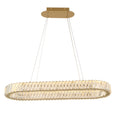 Golden Ratio 33 in Oval LED Crustal Pendant