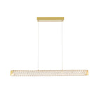 Golden Ratio 37 in LED Crystal Linear Pendant