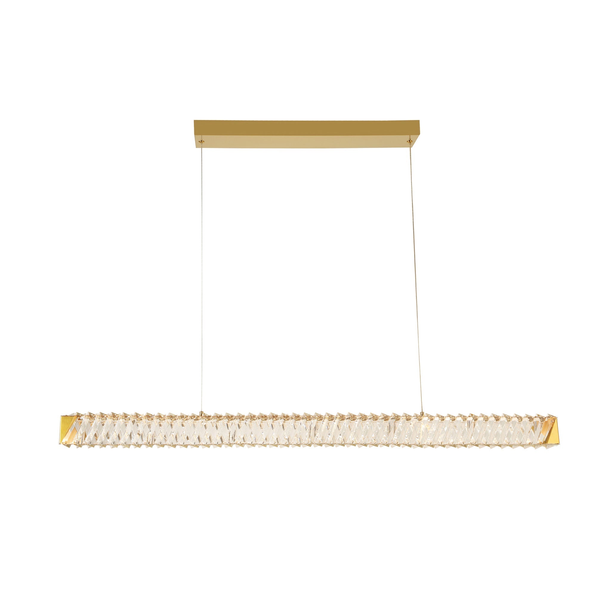 Golden Ratio 43 in LED Crystal Linear Pendant