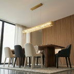 Golden Ratio 43 in LED Crystal Linear Pendant