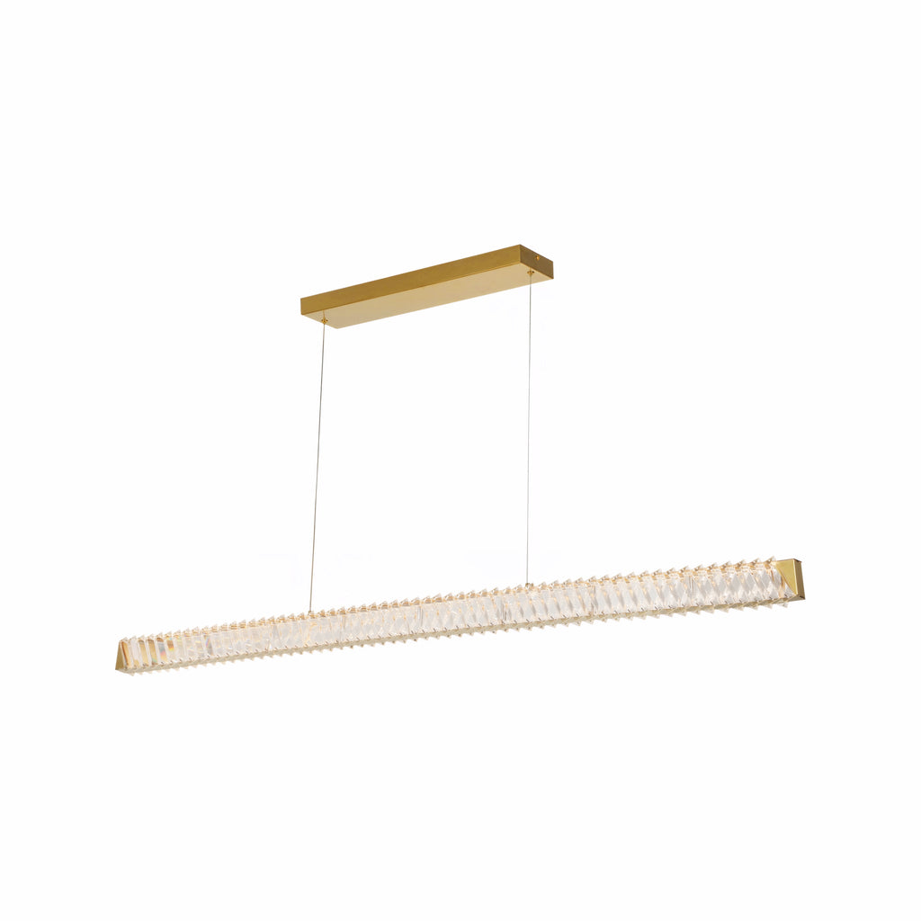 Golden Ratio 59 in LED Crystal Linear Pendant