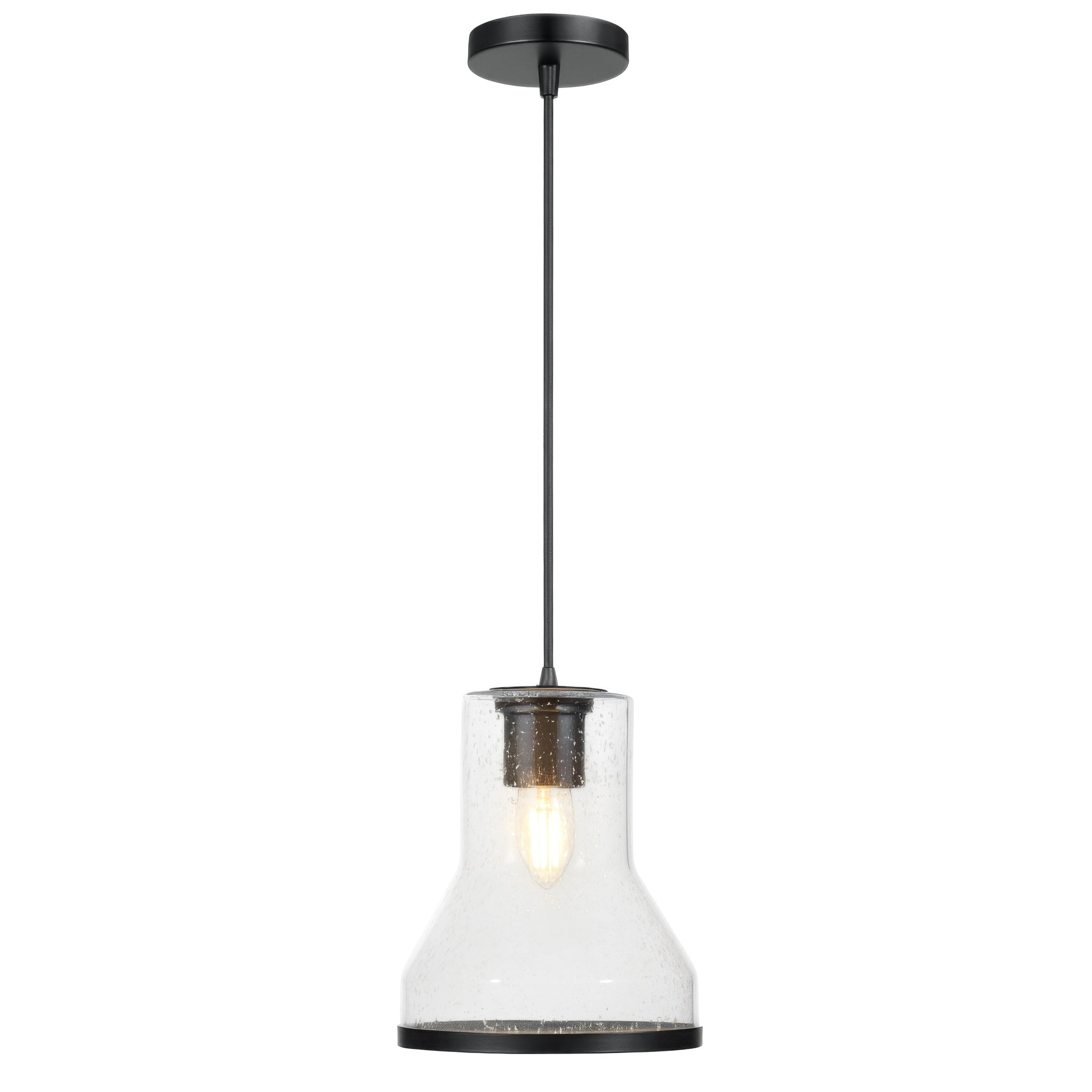 Alicia 1 Light Mini-Pendant - Matte Black